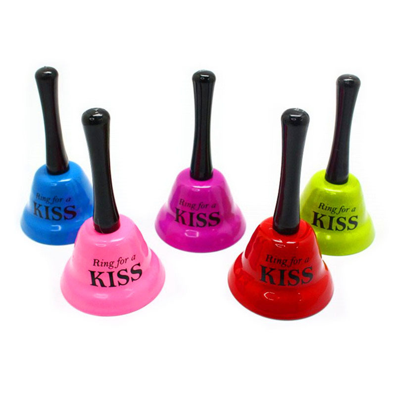 Class Calling Bell Toys for Babies and Children Gift Metal Color Letters Hand Bell Bed Bell Beeper Color Bells