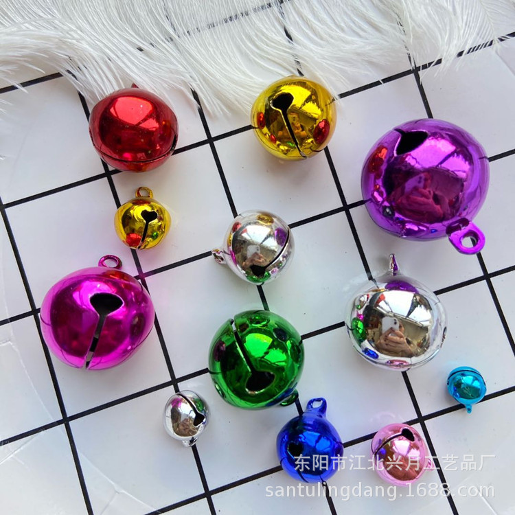 Metal Little Bell Shape Christmas Product DIY Keychain Accessories Wind Chimes Pet Collar Copper Bell Color Bells