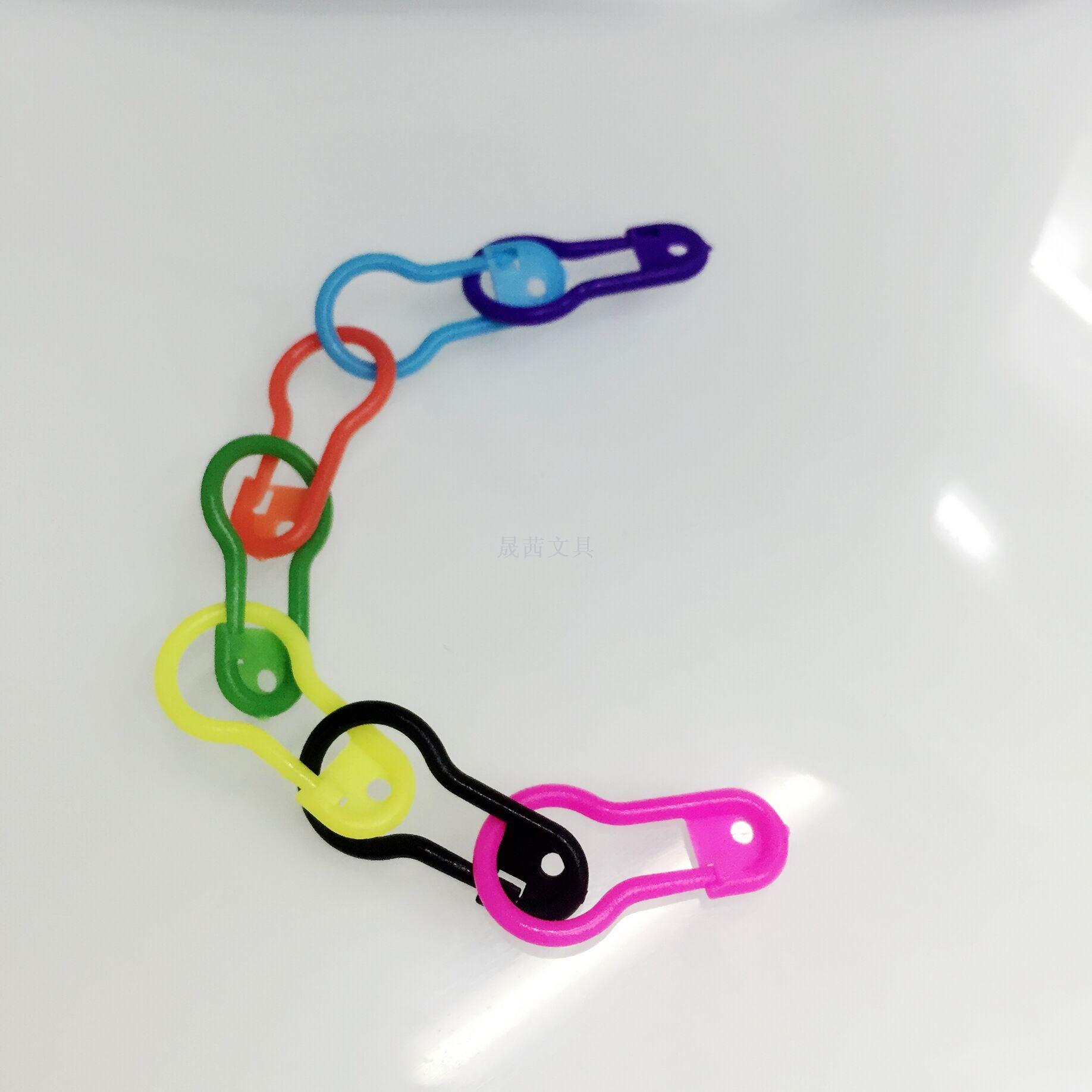 Color stainless steel calabash pin thickness copper pear-shaped clasp safety pin brooch for garment hanger accessories
