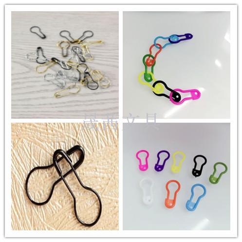 Color stainless steel calabash pin thickness copper pear-shaped clasp safety pin brooch for garment hanger accessories