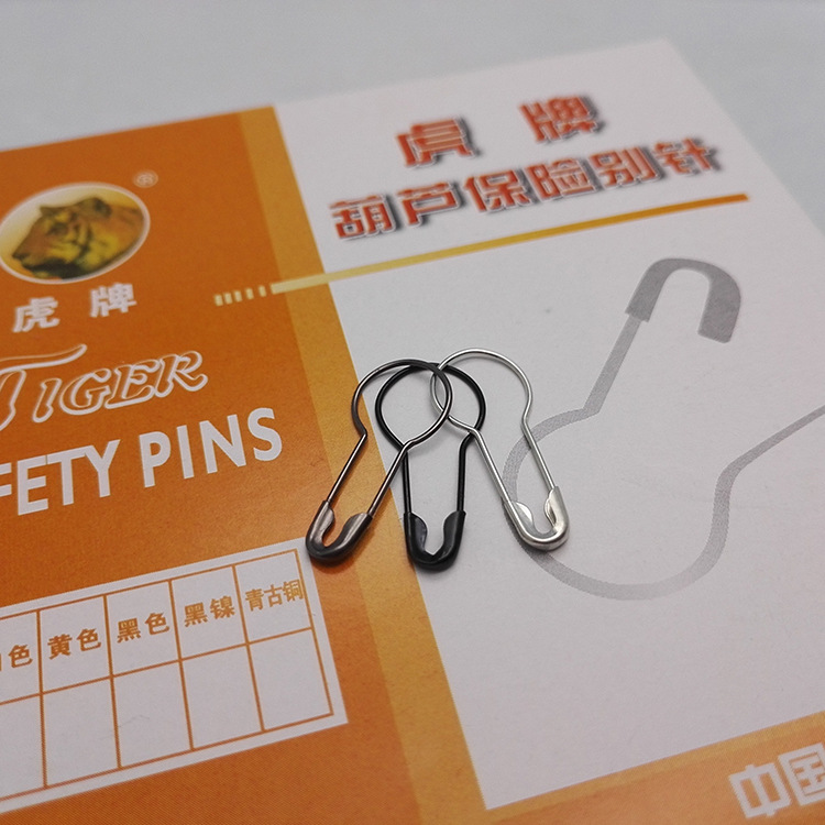 Yiwu Manufacturers Taobao Copper Gourd Safety Insurance Small Pin Safety Pin Brand Tag Pear-Shaped Pin Clothes Copper Pin