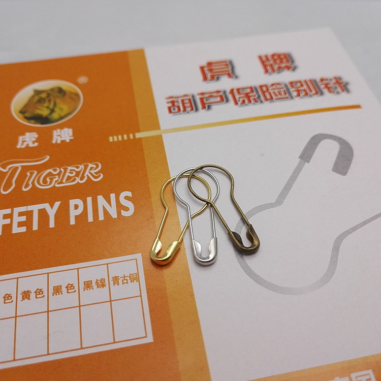 Yiwu Manufacturers Taobao Copper Gourd Safety Insurance Small Pin Safety Pin Brand Tag Pear-Shaped Pin Clothes Copper Pin