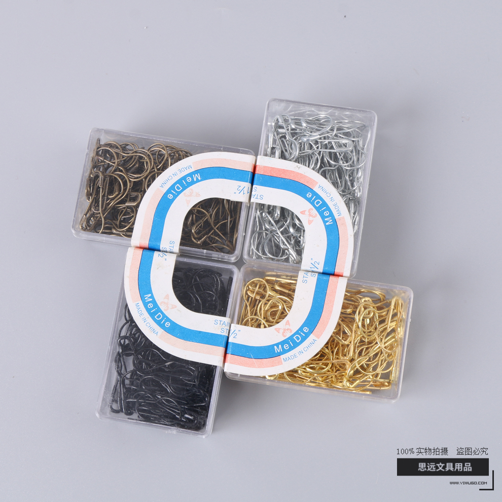 Four Colors Optional Gourd Pin Clothing Store Label Tag Pin Safety Pin Brooch Fixed Clothes Safety Paper Clip
