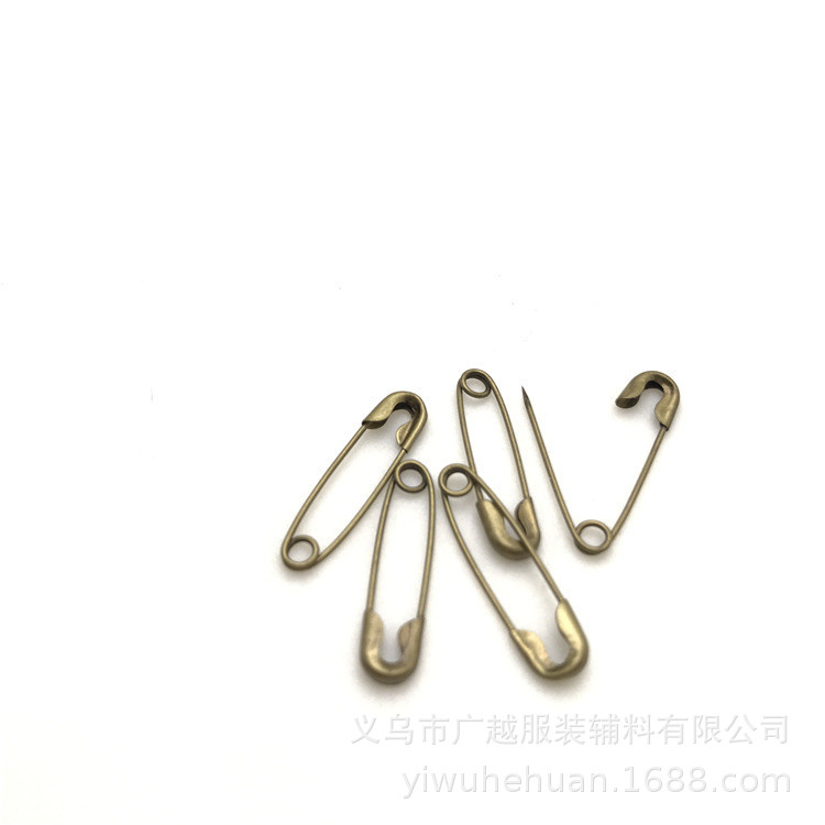 Yiwu small 1000 19MM000 gold and silver safety tag small pin pin closing pin safety pin