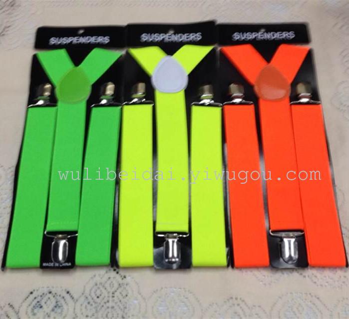 Adult men&#039;s solid color straps 3.5CM-D7