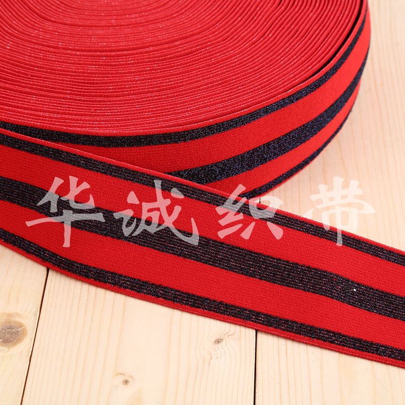 The factory sells high - shot gold and silver ribbon elastic belt elastic belt accessories.