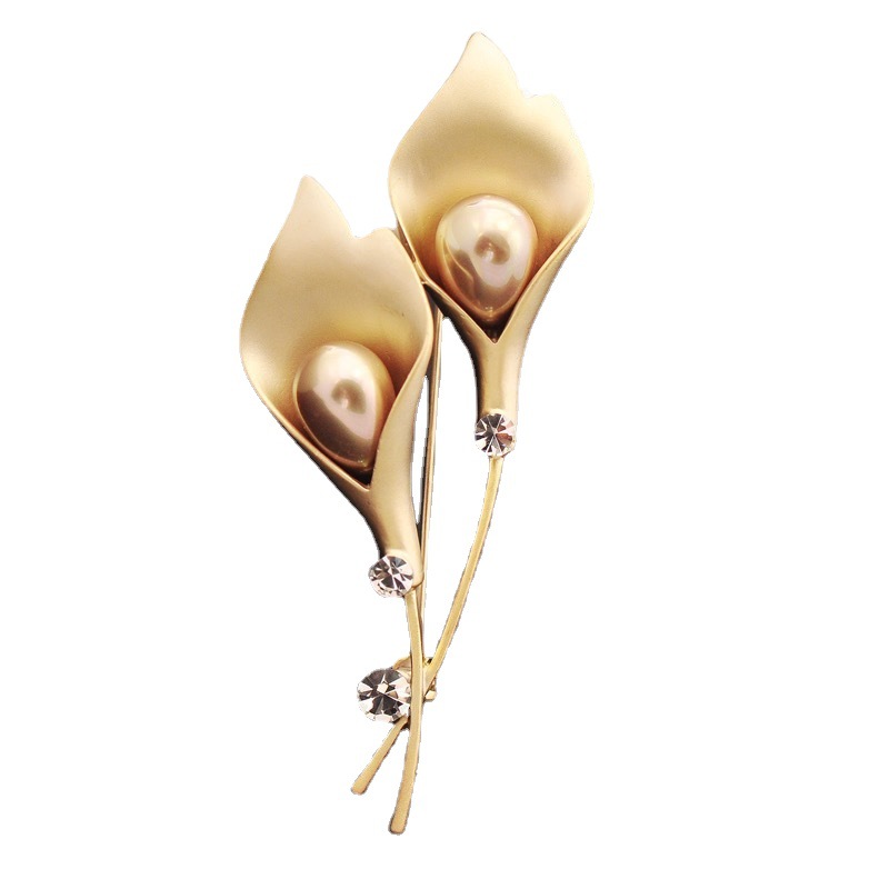 Factory Wholesale Flower Shape Korean Simple High Cold Wind Brooch Women&#039;s Summer Little Fresh Brooch Practical Brooch