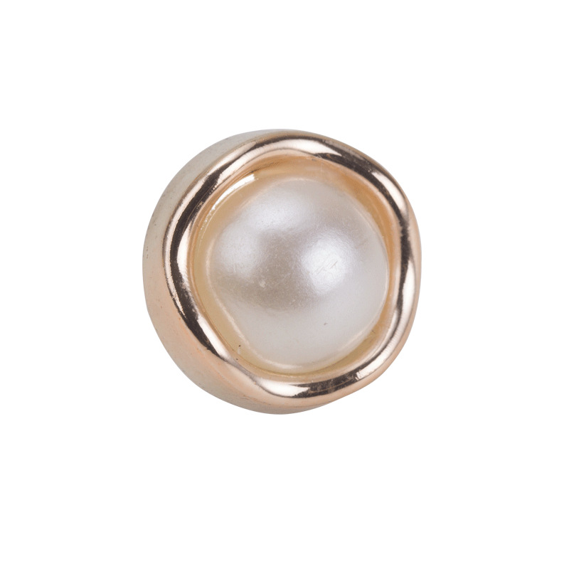 Nail-Free Anti-Exposure Button Sewing Free Metal Accessories Button Brooch Flower Shaped Button Pearl Rhinestone Pin Bow Buckle