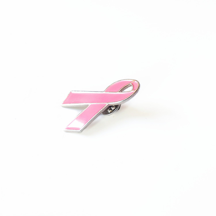 Large Size and Pink Ribbon Badge Brooch Breast Cancer Awareness Pink Ribbon Lapel Pin Awareness Brooch