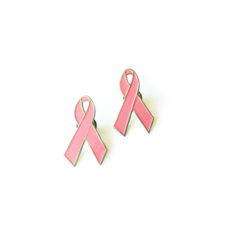 Large Size and Pink Ribbon Badge Brooch Breast Cancer Awareness Pink Ribbon Lapel Pin Awareness Brooch