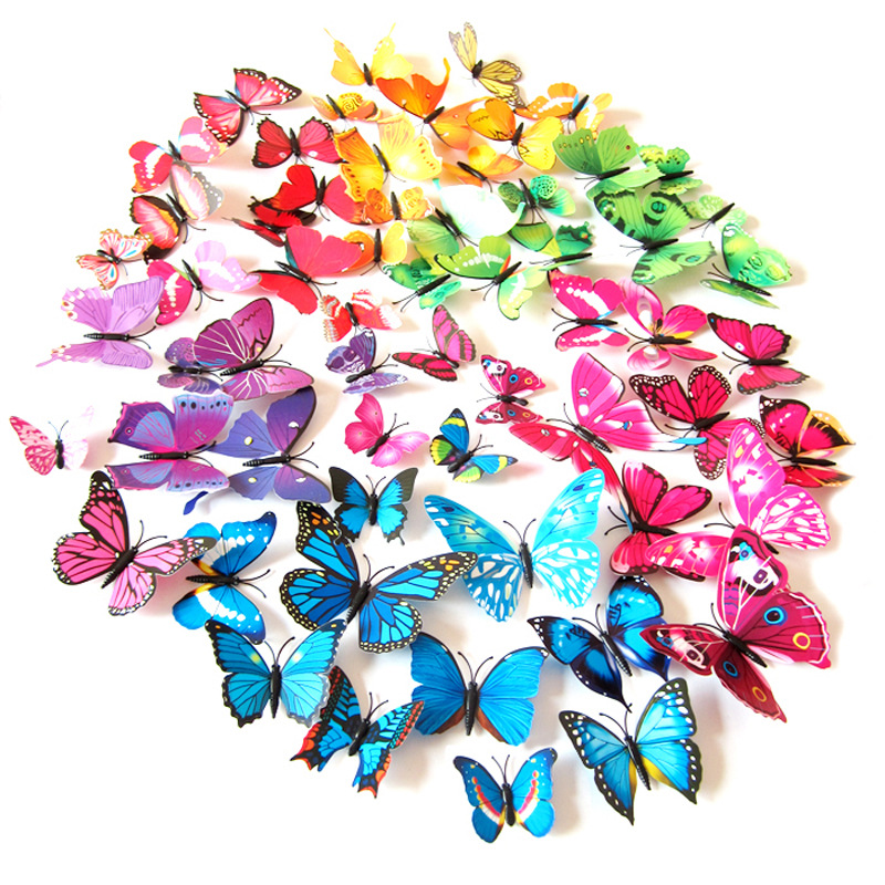 Refrigerator Stickers Wedding Decoration Brooch Hair Accessories Stickers PVC Simulation Moving Object H-003 Brooch