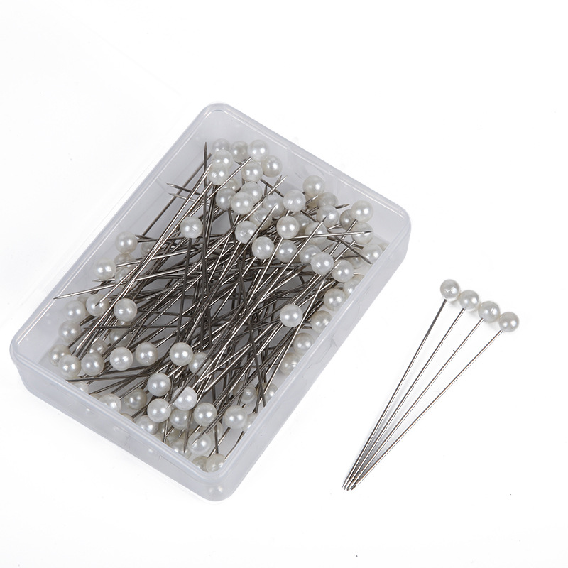 SOURCE Factory Clothing Brooch Flower Pin Fixed Pearl White Ball Register Pin Water Drop Diamond Thumbtack