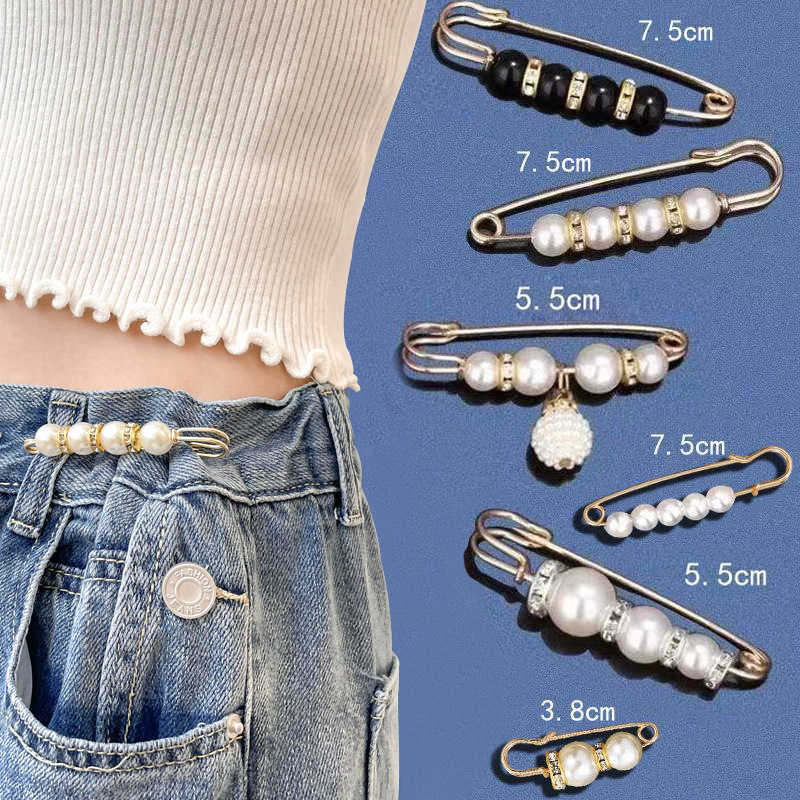 Pin Accessories Fixed Clothes Waist Improvement Artifact Charge Belt Buckle AntiExposure Brooch Women&#039;s Pants Safety Pin