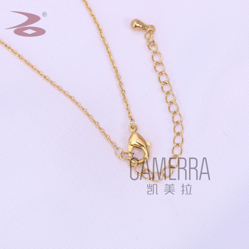 Hot-Selling New Arrival Crescent Shape Colorful Zircon Inlaid Necklace Simple Gold-Plated Copper Zirconium Necklace Factory Direct Sales