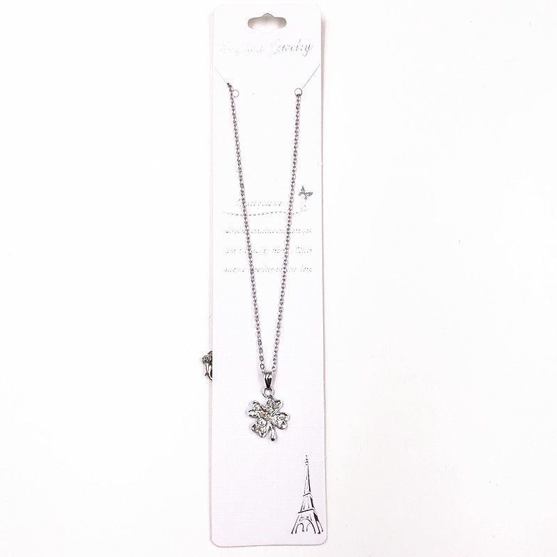 Necklace Women&#039;s Diamond Diamond Small Pendant Clavicle Chain Neck Chain Student Jewelry Small Gift 2 Yuan Store Supply