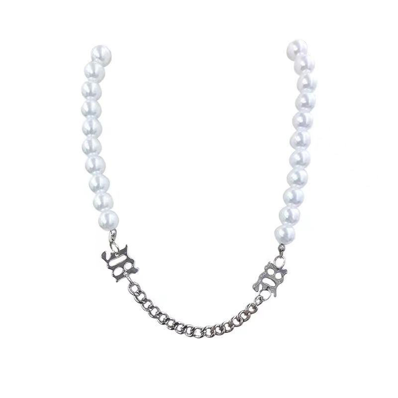 European and American Ins Retro Aloofness Style Titanium Steel Necklace Female Personality Multi-Layer Stainless Steel Clavicle Chain Internet Celebrity Simple Jewelry