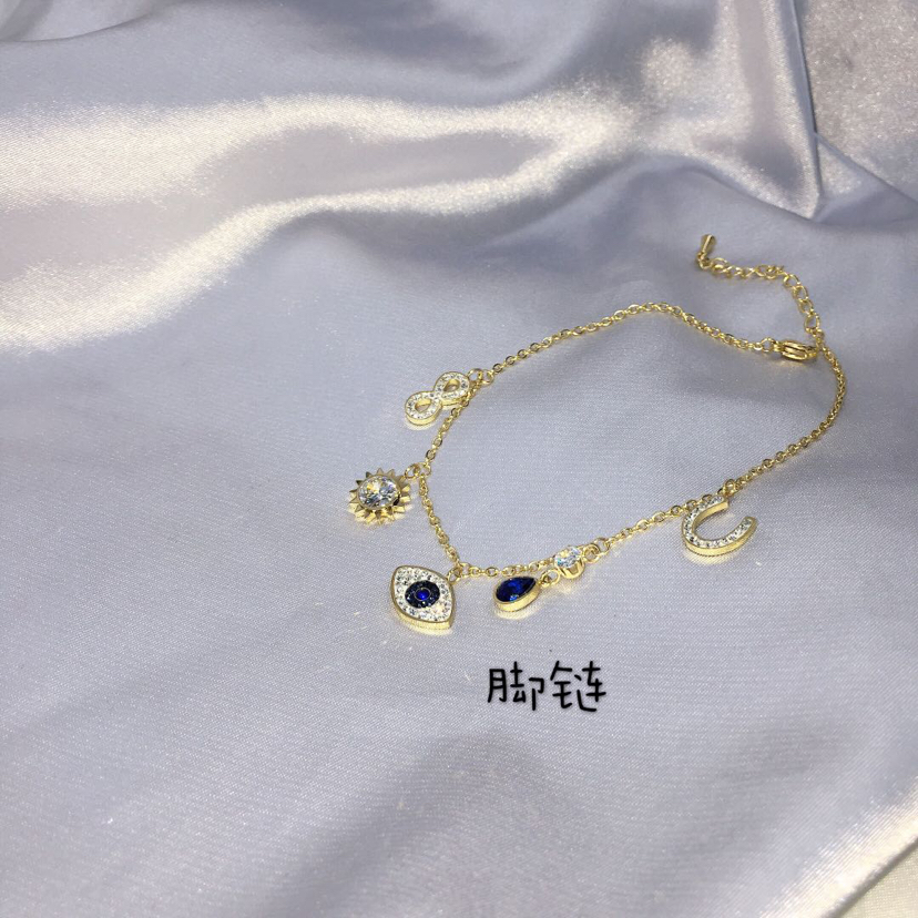 Classic Shijia Devil&#039;s Eye Crystal Anklet Exquisite Quality Fashion Trend Chain Factory Direct Sales