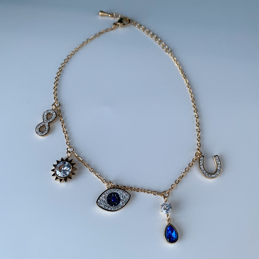 Classic Shijia Devil&#039;s Eye Crystal Anklet Exquisite Quality Fashion Trend Chain Factory Direct Sales