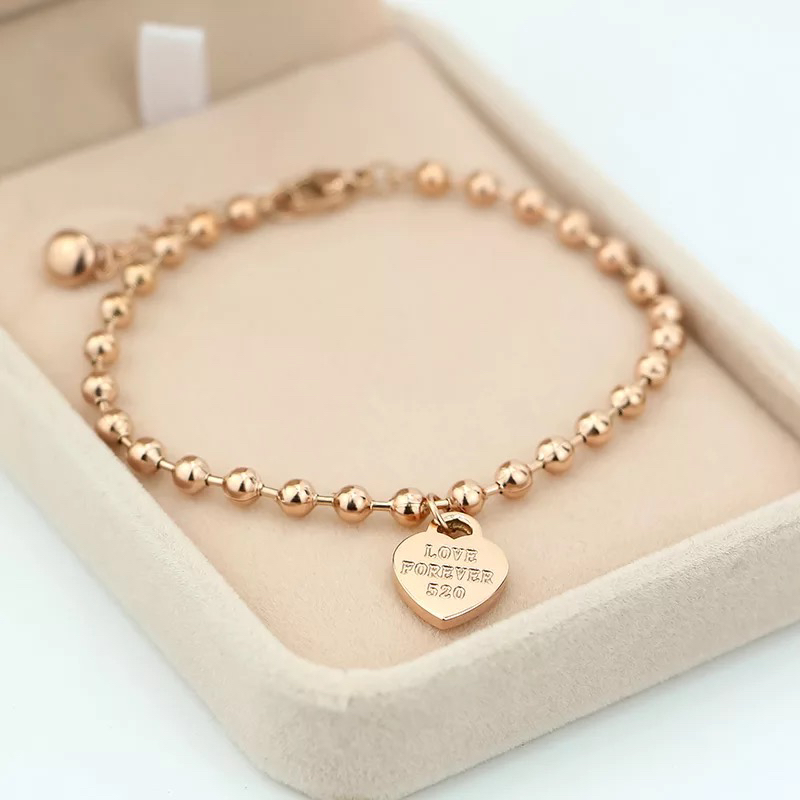 Niche design anklet Korean version of 18K rose gold simple sexy personality joker women&#039;s titanium steel love anklet