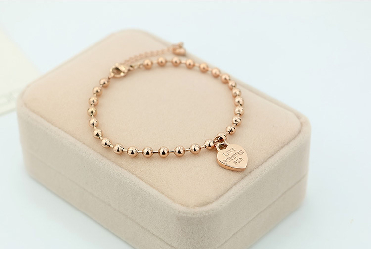 Niche design anklet Korean version of 18K rose gold simple sexy personality joker women&#039;s titanium steel love anklet
