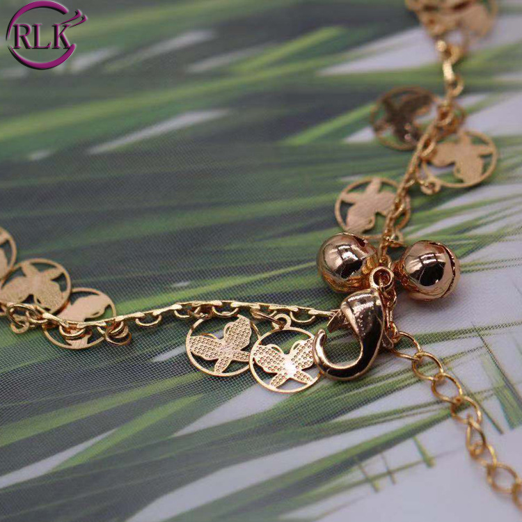 Best Seller in Europe and America Gold Plated Foot Ornaments Fashion Little Bee Tassel Wild Anklet Summer Beach