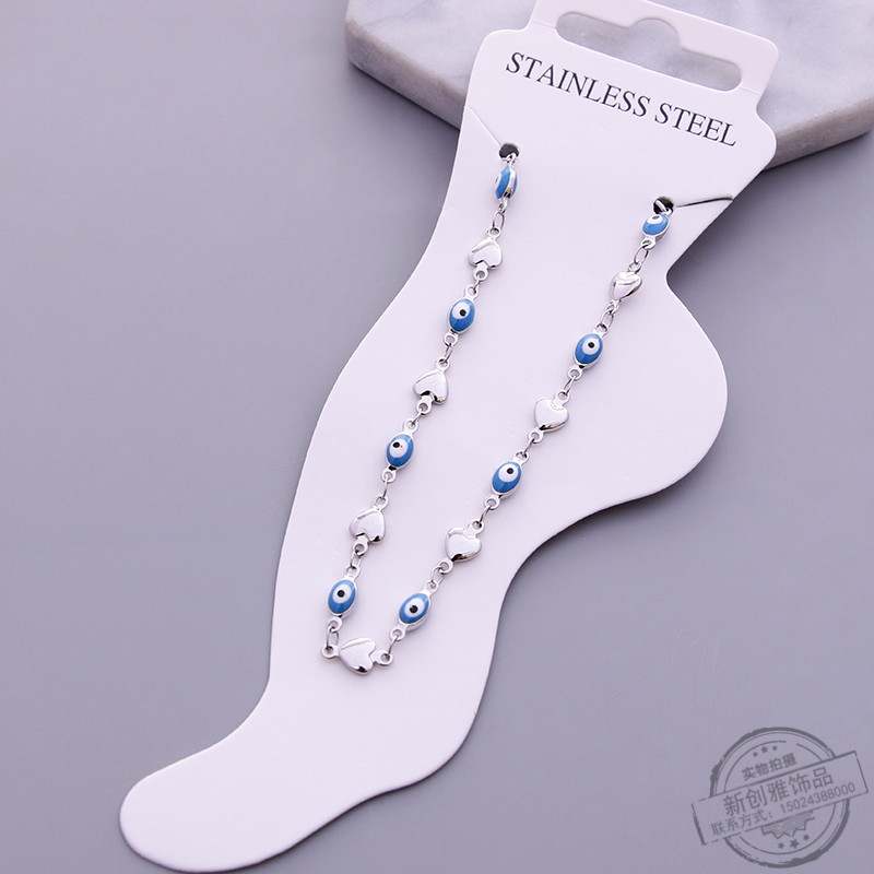 Confectionery color anklet female advanced sense niche anklet Korean version of simple personality ins anklet elegant sen system