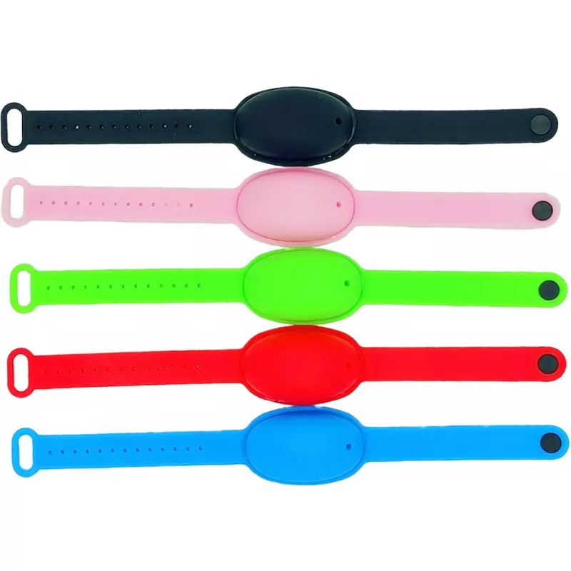 Water-Free Hand Sanitizer Silicone Bracelet Creative Environmentally Friendly Soft Rubber Wrist Strap Hand Lotion Gel Wristband Antibacterial