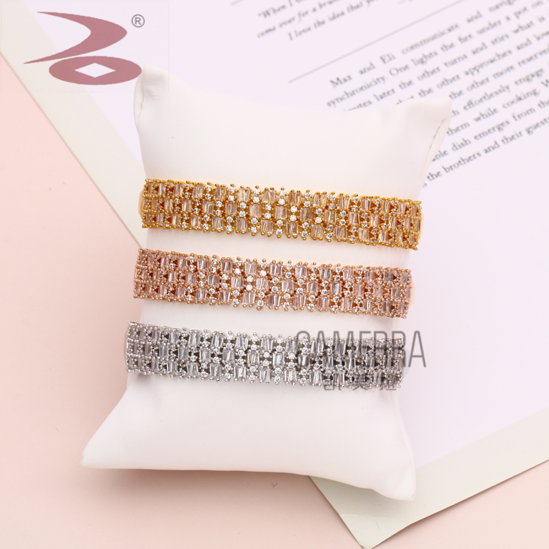 Hot Sale European and American Fashion liu xing kuan Simple Graceful sen nv xi Rhinestone wei xiang Ladies Fashion Bracelet Ring Set