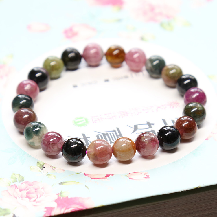 Special price wholesale natural tourmaline bracelet high quality tourmaline bracelet crystal jewelry gift