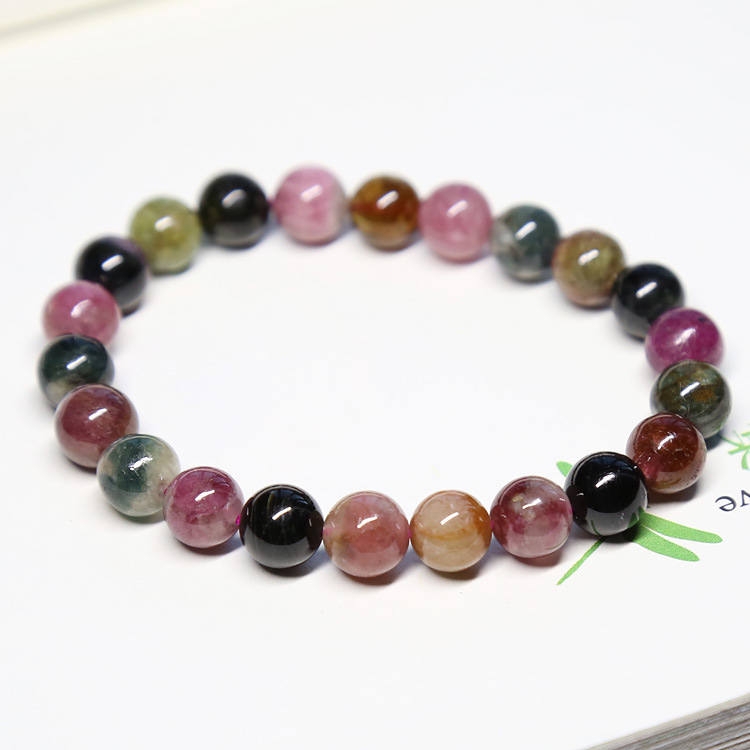 Special price wholesale natural tourmaline bracelet high quality tourmaline bracelet crystal jewelry gift