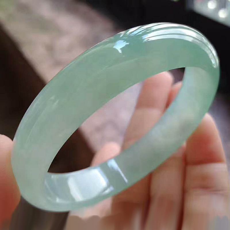 Jade Bracelet Women&#039;s Jade Girl Jade Bracelets Ice-like Women&#039;s Jade Bracelet Light Green