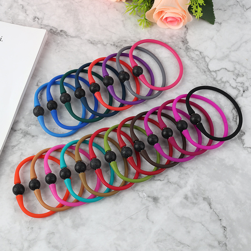 Amazon Silicone Pearl Bracelet Necklace DIY Jade Silicone Bracelet Creative Ornament Pearl Bracelet