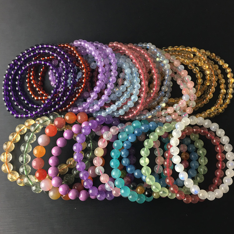 Jinxin Natural Crystal Colored Gems Jade Hetian Jade Amusement Article Bracelet Rings Pendants Necklace Bracelet Male Women&#039;s Jewelry