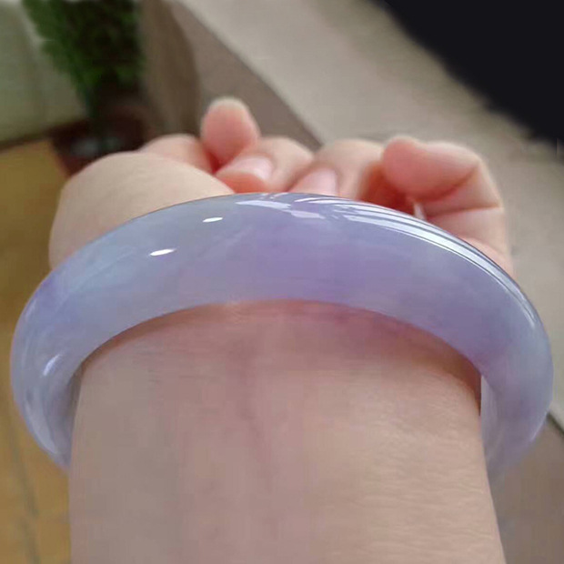 Ice Waxy Kinds Violet Blue Jade Bracelets Floating Green HighestRanking Imperial Concubine Bracelet Women&#039;s Narrow Width