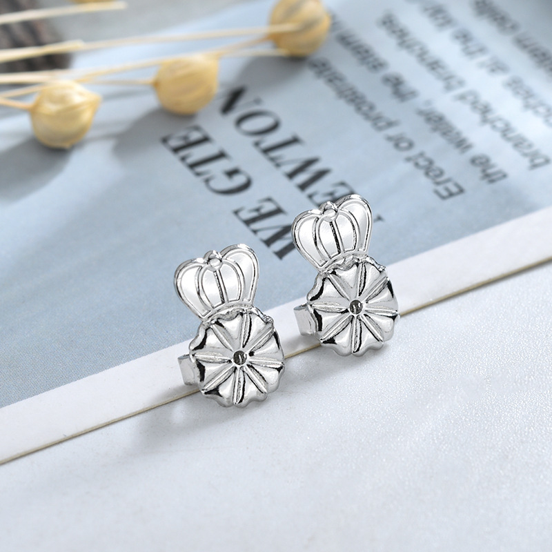 Ear Stud Plug Foreign Trade European and American Earrings Earrings Fixing Device Ear Studs Buckle Lifter Cross-Border Simple Ear Clip Factory Direct Sales