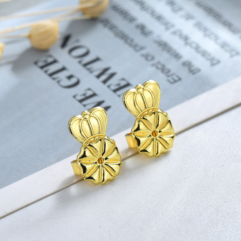 Ear Stud Plug Foreign Trade European and American Earrings Earrings Fixing Device Ear Studs Buckle Lifter Cross-Border Simple Ear Clip Factory Direct Sales