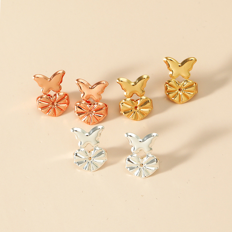 Magic Bax Earrings Aid Butterfly-Shaped Ear Studs Buckle Heart-Shaped New TV Ear Stud Accessories Factory Direct Supply