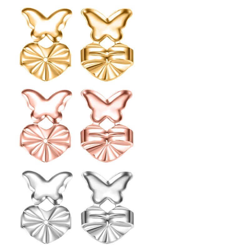 Magic Bax Earrings Aid Butterfly-Shaped Ear Studs Buckle Heart-Shaped New TV Ear Stud Accessories Factory Direct Supply