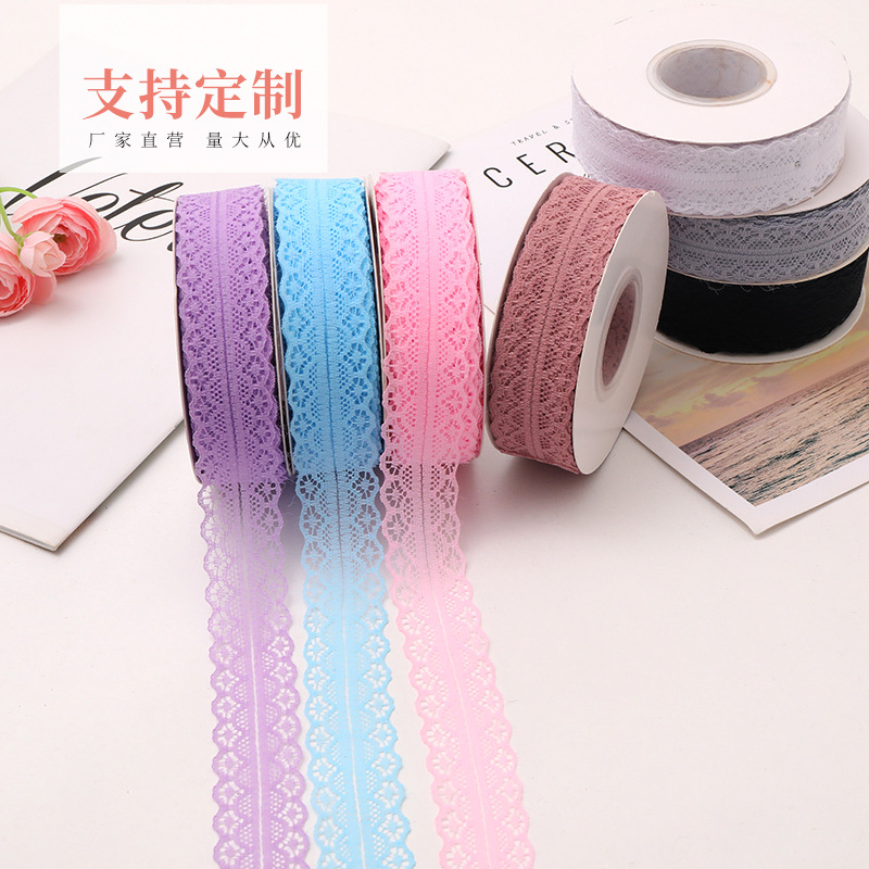 3cm Lace Clothing Wedding Dress Accessories Flower Bouquet Gift Box Printing Ribbon