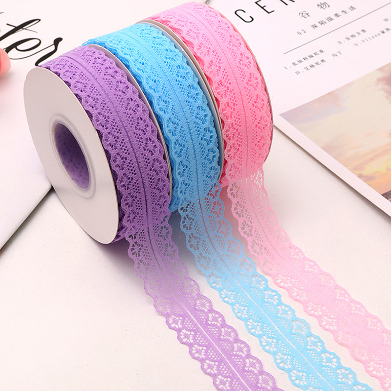 3cm Lace Clothing Wedding Dress Accessories Flower Bouquet Gift Box Printing Ribbon