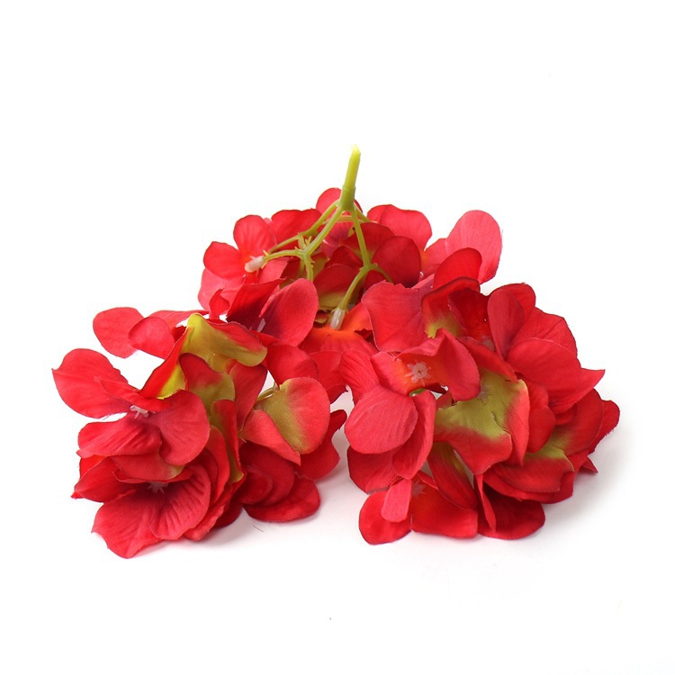 Silk Artificial Flower 8cmdiy Small Hydrangea Flower Head Fake Flower for Wedding Shoes and Hats Pen Accessories Whole