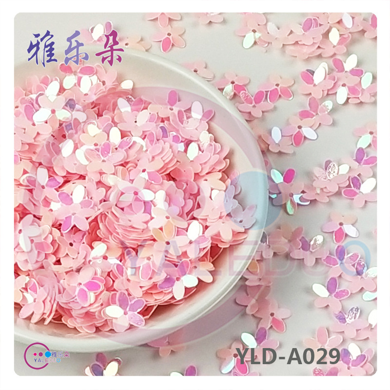 10mm Pointed Concave Plum Five Finger Flower Sequins Clothing Handmade Sewing Sequin Earrings Accessories DIY Material