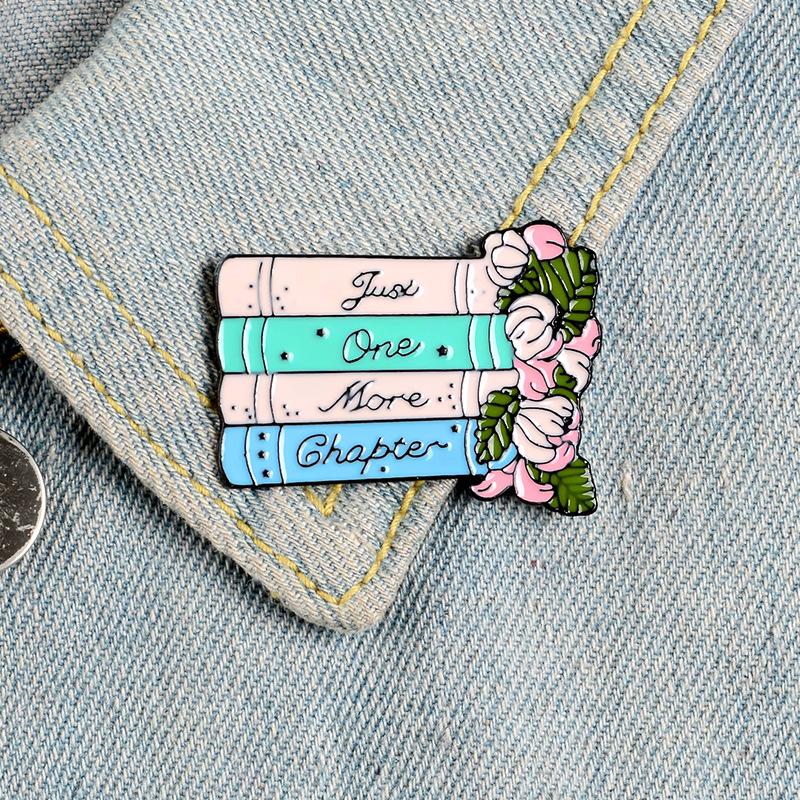 Korean Fashion Accessories Cute Girl Heart Book Green Leaf Flower Alloy Brooch in Stock Wholesale