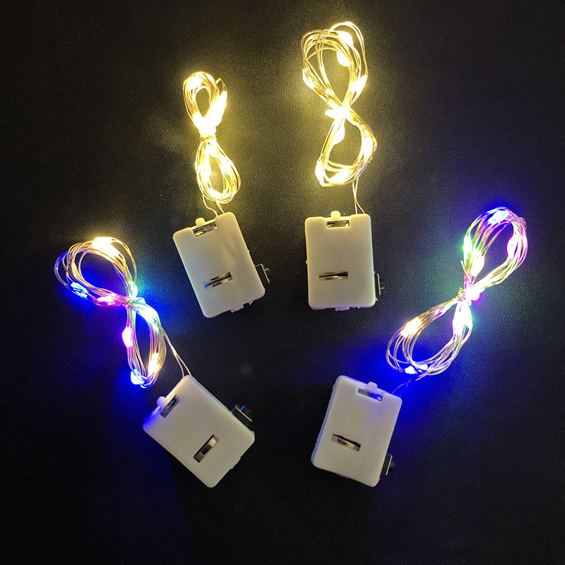 LED Lighting Chain Copper Light Cable ThreeSpeed Flash Cake Flower Decorative Light Bar Accessories Gift Box String