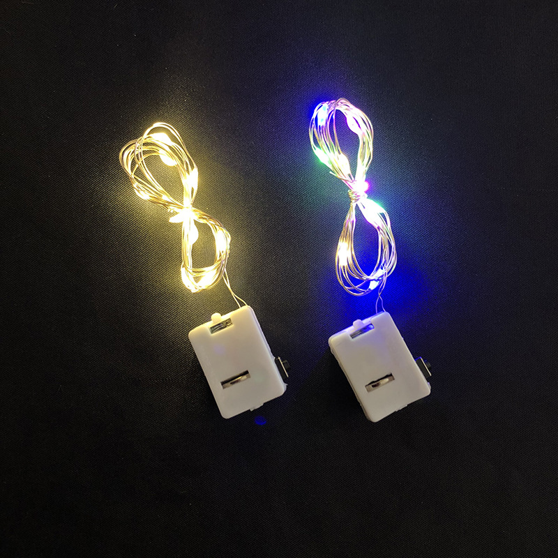 LED Lighting Chain Copper Light Cable ThreeSpeed Flash Cake Flower Decorative Light Bar Accessories Gift Box String