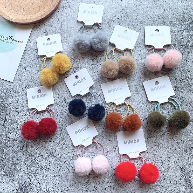Hair Ball Hair Band ParentChild Rubber Band Hairtie Girls Baby Hair Accessories Headdress Flower Hairy Ball Ornament