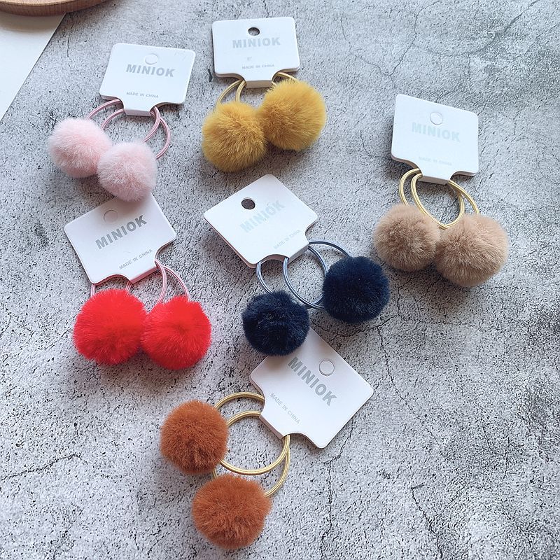 Hair Ball Hair Band ParentChild Rubber Band Hairtie Girls Baby Hair Accessories Headdress Flower Hairy Ball Ornament