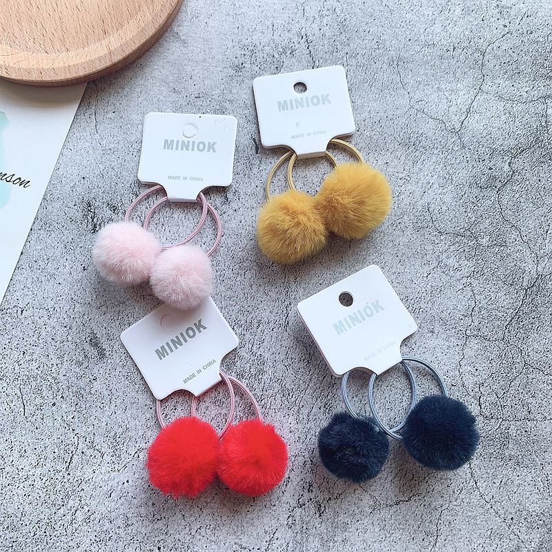 Hair Ball Hair Band ParentChild Rubber Band Hairtie Girls Baby Hair Accessories Headdress Flower Hairy Ball Ornament