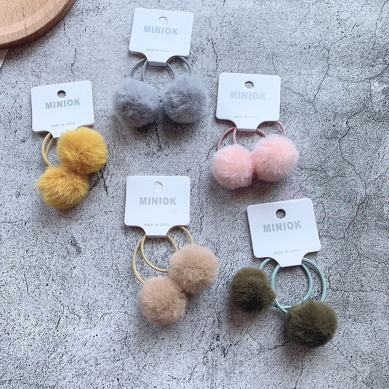 Hair Ball Hair Band ParentChild Rubber Band Hairtie Girls Baby Hair Accessories Headdress Flower Hairy Ball Ornament