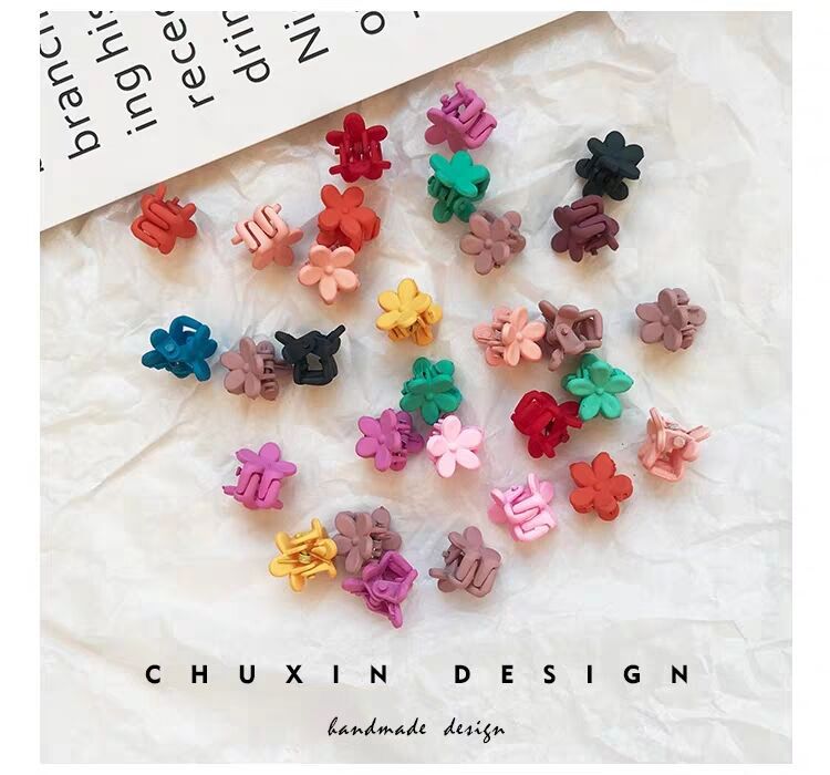 Small Daisy web celebrity hyun small hairpin Korean children hair accessories frosted flowers girls baby grip hairpin